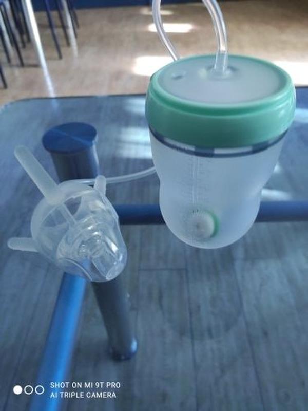 Hands-Free Baby Bottle, Feeding Bottle Kids Cup Children Training Silicone photo review