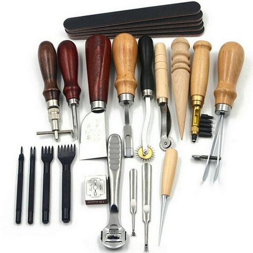 Handy Leather Working Tools Kit Craft Carving Punch Kit