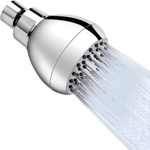 High Pressure Shower Head 3 Anti-Clog Anti-Leak Fixed With Adjustable Swivel Brass Ball Joint