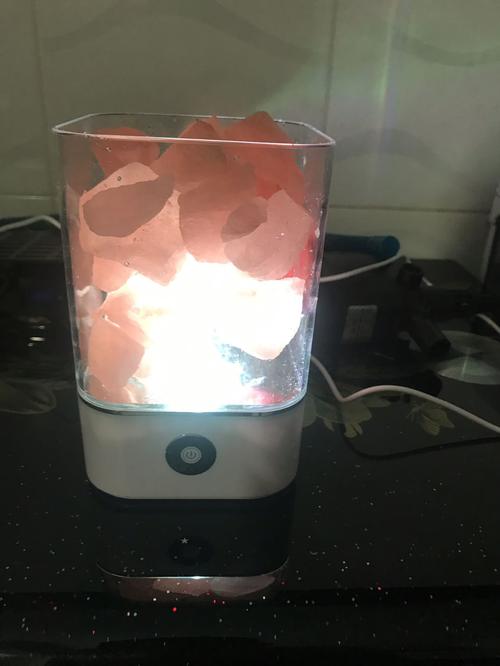 Himalayan Salt Lamp with USB Power - Natural Air Purifier and Mood Light photo review