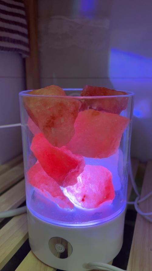 Himalayan Salt Lamp with USB Power - Natural Air Purifier and Mood Light photo review