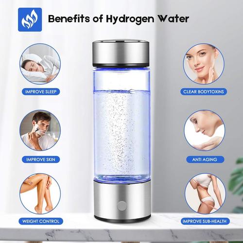 Hydrogen Water Bottle, Portable Water Lonizer, Rechargeable Quantum Hydrogen-rich Water Cup