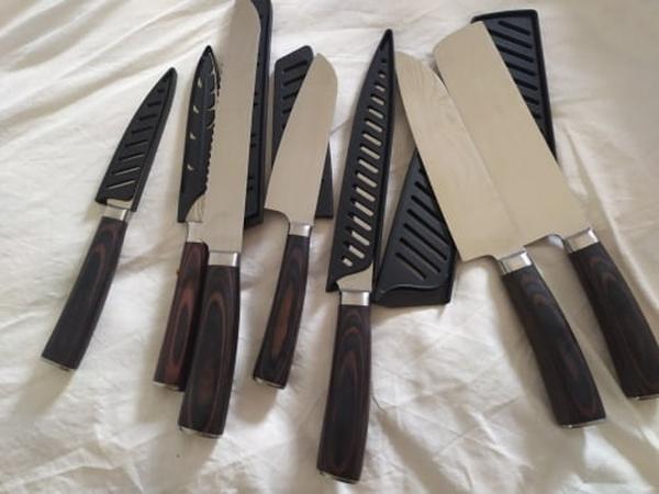 Japanese Chef Knives, Professional Kitchen Knife Set, Stainless Steel Professional Chef Knife Set photo review