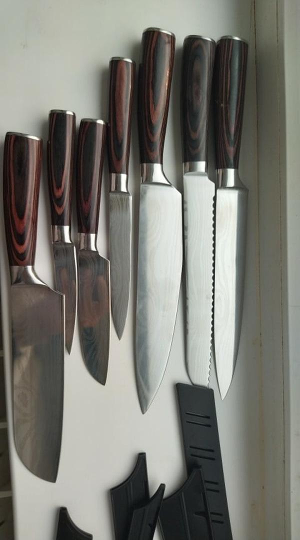 Japanese Chef Knives, Professional Kitchen Knife Set, Stainless Steel Professional Chef Knife Set photo review