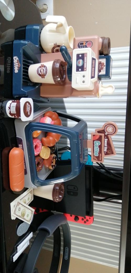 Kids Coffee Machine Toy Set with Simulation Food for Pretend Play photo review