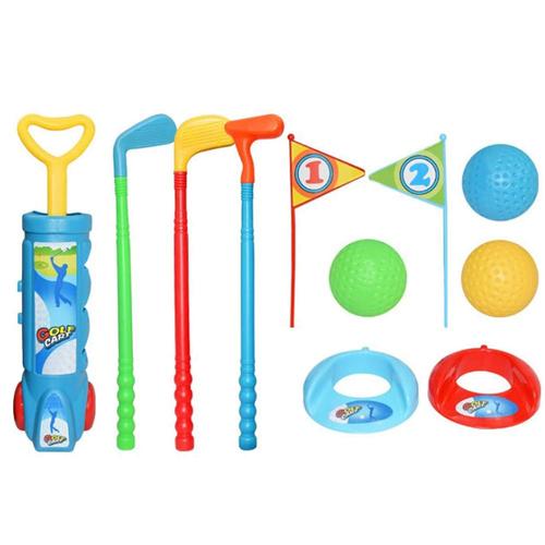 Kids Golf Clubs Toy Set Game Play With Golf Cart