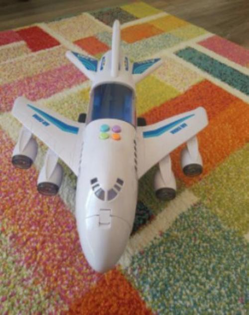 Kids Toys Passenger Plane Car, Early Education Sound And Light Track Toy Airliner photo review