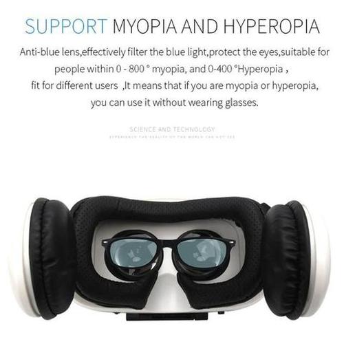 Kit Virtual Reality Glasses With Stereo Headset For Mobile Phones