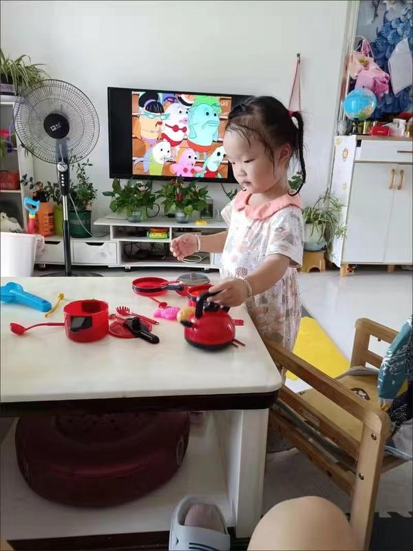 Kitchen Toys Set For Kids Girl Cooking Baby Cutting Fruit Cooking photo review