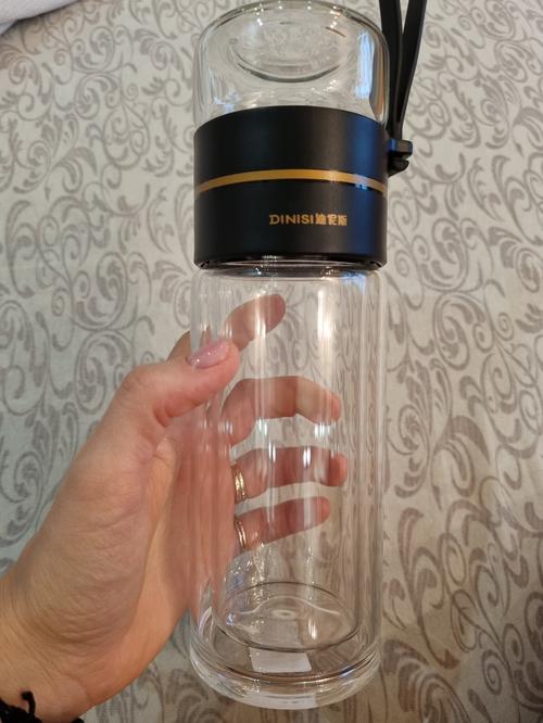 Leak-proof Glass Water Bottle Water With Tea Filter photo review