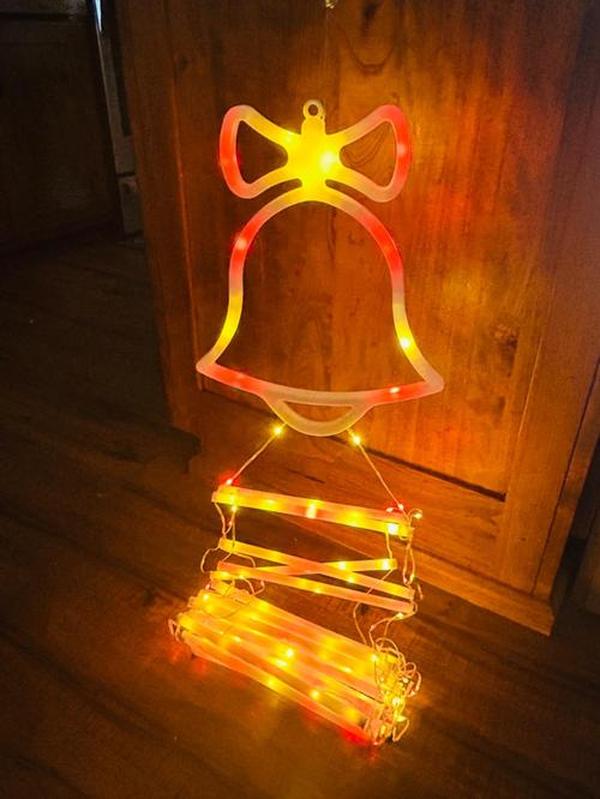 LED Christmas Light, 10ft Christmas Decorative Ladder Lights with Santa Claus, Christmas Decorations Lights photo review