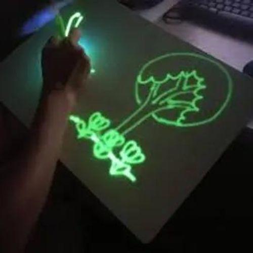 Led Light Drawing Board For Kids Educational Toy Drawing Pad 8 Light Effects Puzzle Board photo review