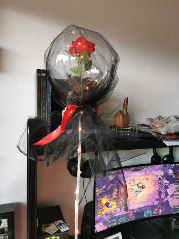 LED Luminous Balloon Rose Bouquet photo review