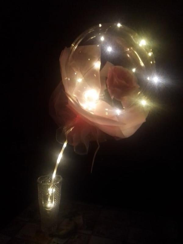 LED Luminous Balloon Rose Bouquet photo review