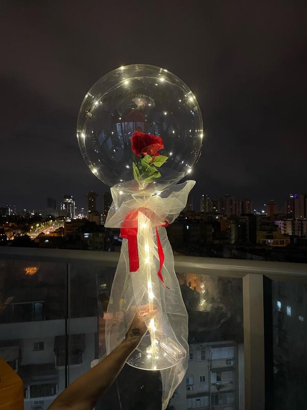 LED Luminous Balloon Rose Bouquet photo review