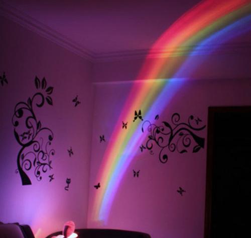 LED Rainbow Night Light Projector | Romantic Sky Lamp for Bedroom &amp; Home Decor