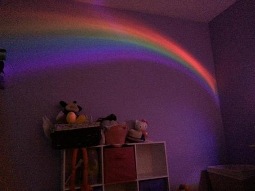 LED Rainbow Night Light Projector | Romantic Sky Lamp for Bedroom & Home Decor photo review