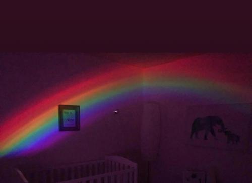 LED Rainbow Night Light Projector | Romantic Sky Lamp for Bedroom & Home Decor photo review