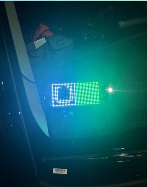 LED Sign for Car, Flexible LED Matrix Panel USB 5V, Bluetooth Application Control DIY Programmable Scrolling LED Sign photo review