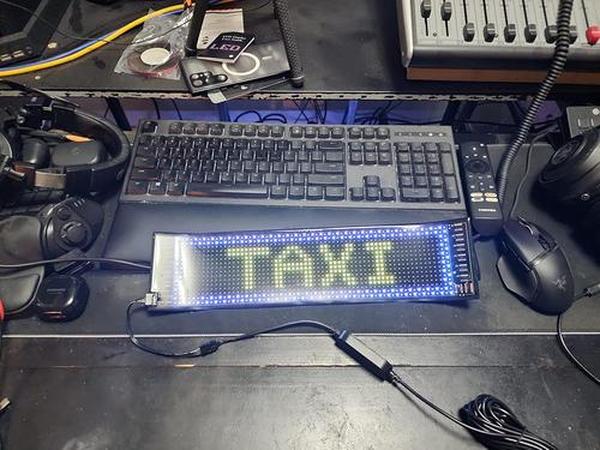 LED Sign for Car, Flexible LED Matrix Panel USB 5V, Bluetooth Application Control DIY Programmable Scrolling LED Sign photo review