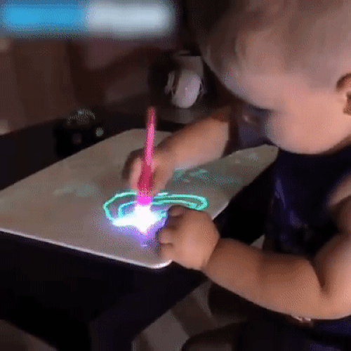 Light Drawing Pad with 3D Magi 8 Light Effects: Educational Toy for Kids & Adults