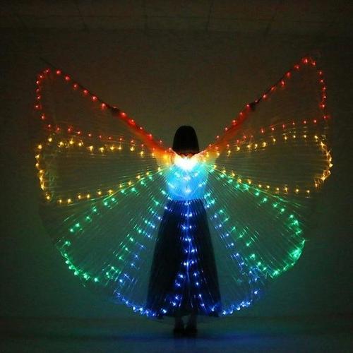 Light Up Colorful LED Butterfly Isis Wings for Dance Performance