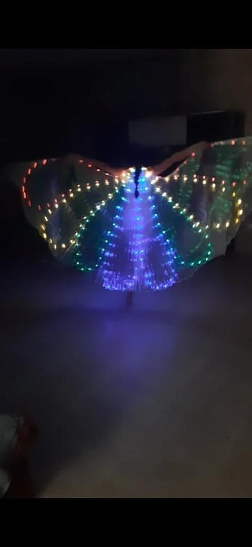 Light Up Colorful LED Butterfly Isis Wings for Dance Performance photo review