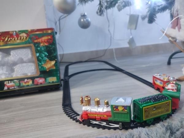 Lights And Sounds Christmas Train Railway Set photo review