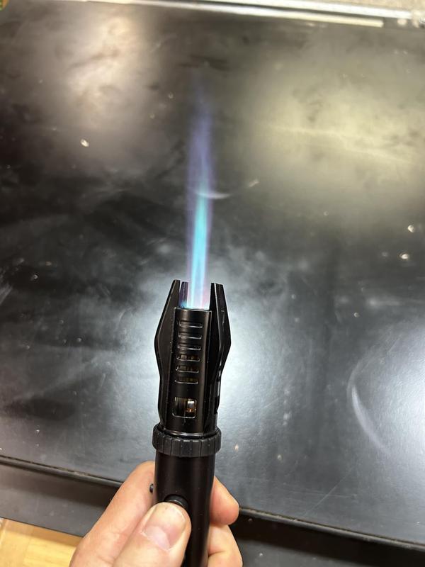 Lightsaber Butane Torch Lighter, Windproof Adjustable Refillable Red Flame Jet Torch Lighter With Safety Switch photo review