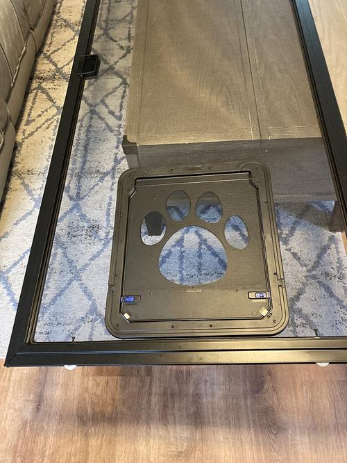 Lockable Pet Door For Home Door Access - Gray photo review