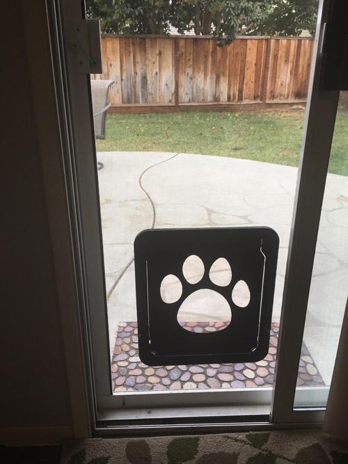 Lockable Pet Door For Home Door Access - Gray photo review