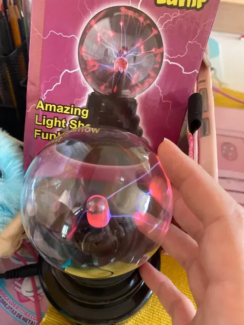 Magic Plasma Ball Lamp - Multi-Size Night Light for Kids, Christmas, Home Decor photo review