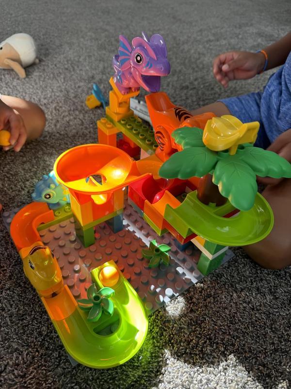 Marble Run Building Blocks Dino Toys, STEM Ball Race Track for Boys & Girls with Functional Dinosaur Building Blocks photo review