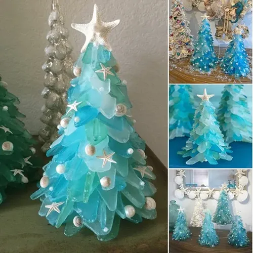 Marine Glass Christmas Tree, Creative Unique Christmas Decoration