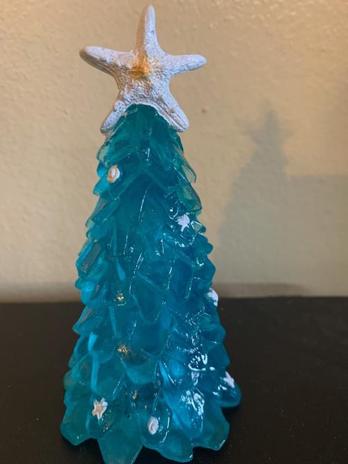 Marine Glass Christmas Tree, Creative Unique Christmas Decoration photo review