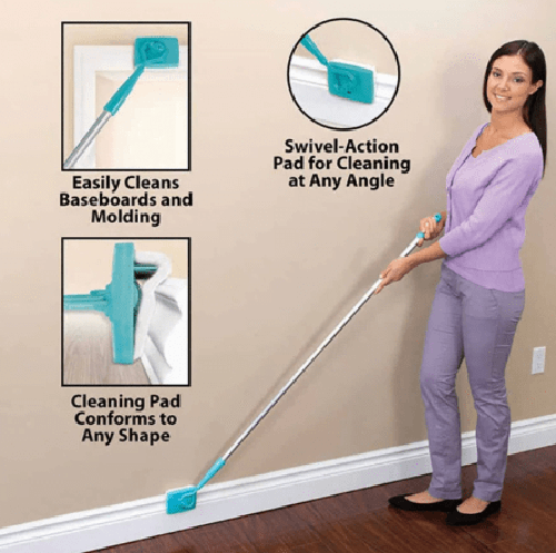 Microfiber Baseboard And Molding Cleaning Mop