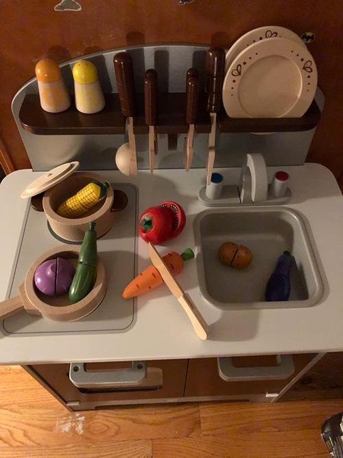 Miniature Kitchen Toys for Pretend Play with Vegetables photo review