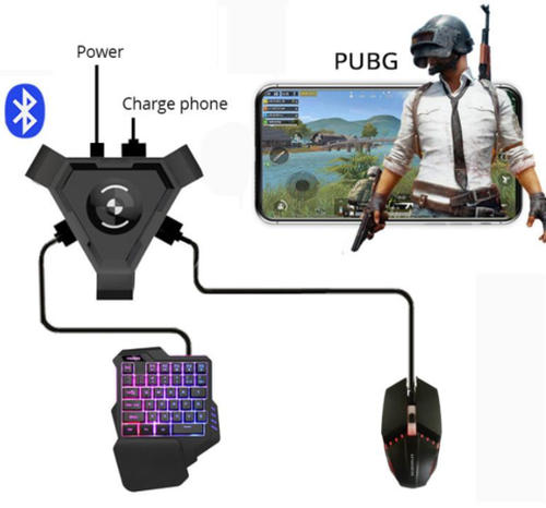 Mobile Gamepad Controller Smartphone Gaming Mouse And Keyboard Set | Plug And Play