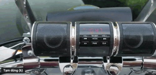 Motorcycle Bluetooth Music Player with Adjustable LED Screen