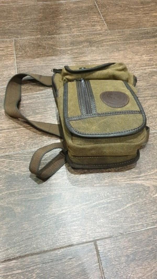 Motorcycle Leg Bag, Multifunctional Casual Men's Wear-Resistant Canvas Belt Bag photo review