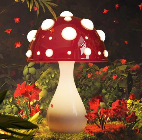 Mushroom LED Lamp: Dimmable Tricolor Lighting for Any Room