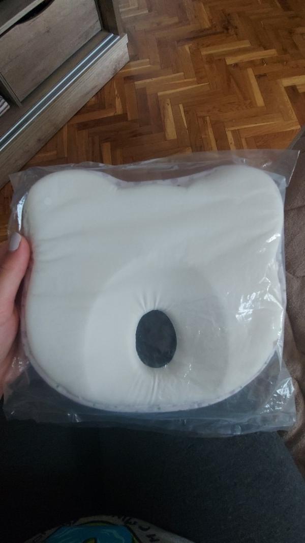 Newborn Infant Anti-Roll Pillow Flat Head Prevention photo review