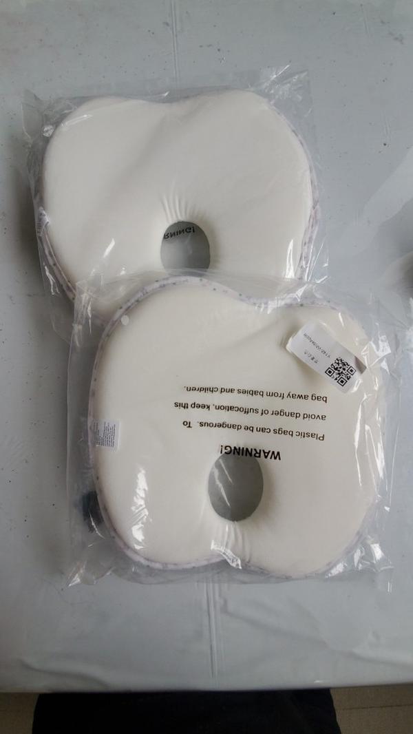 Newborn Infant Anti-Roll Pillow Flat Head Prevention photo review