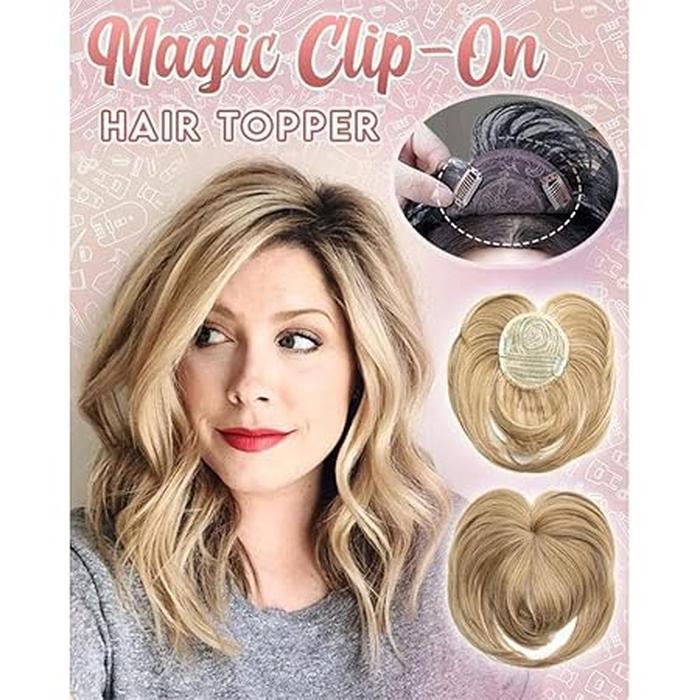 One-Clip Volume Topper - Heat Resistant Silky Chemical Fiber Wig Bangs