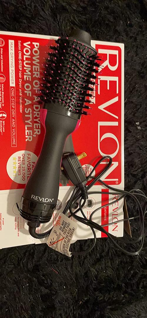 One-Step Electric Hair Dryer Comb Multifunctional Comb Straightener Hair Curling photo review