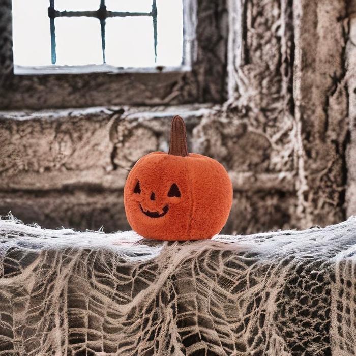 Ooky Jack O'Lantern Stuffed Toy, Spooky Halloween Plush