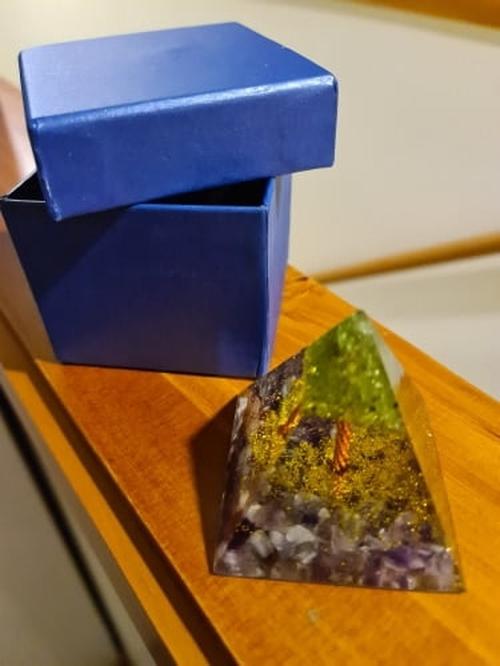 Orgonite Tree of Life Peridot Pyramid photo review