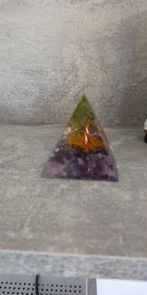 Orgonite Tree of Life Peridot Pyramid photo review