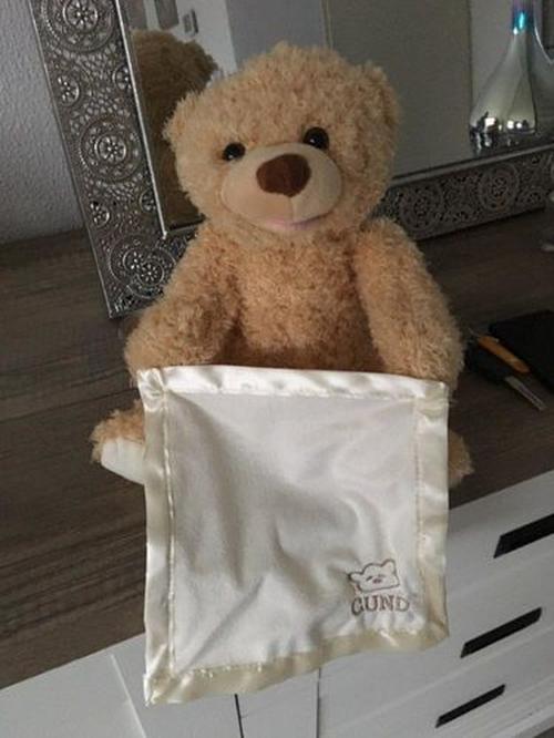 Peek-A-Boo Teddy, Plush Toy Scarf Bear Interactive Toy Cute Plush Bear photo review