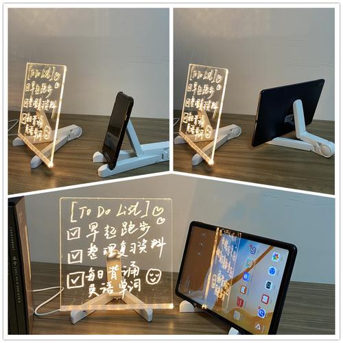 Personalized Led Lamp Acrylic Message Note Board